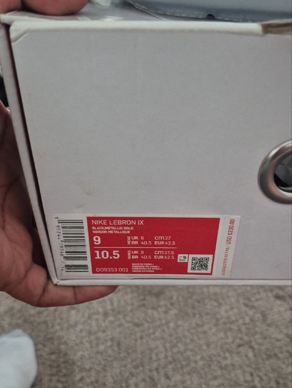 Nike Lebron James 9 Watch The Throne Brand New With Box And Recceipt